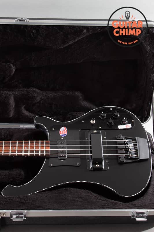2026 Rickenbacker 4003 Noir 1 of 20 Satin Black Checkerboard Binding OHSC image 1