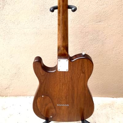 T-style 2017 - Handmade, original solid body black walnut wood image 5