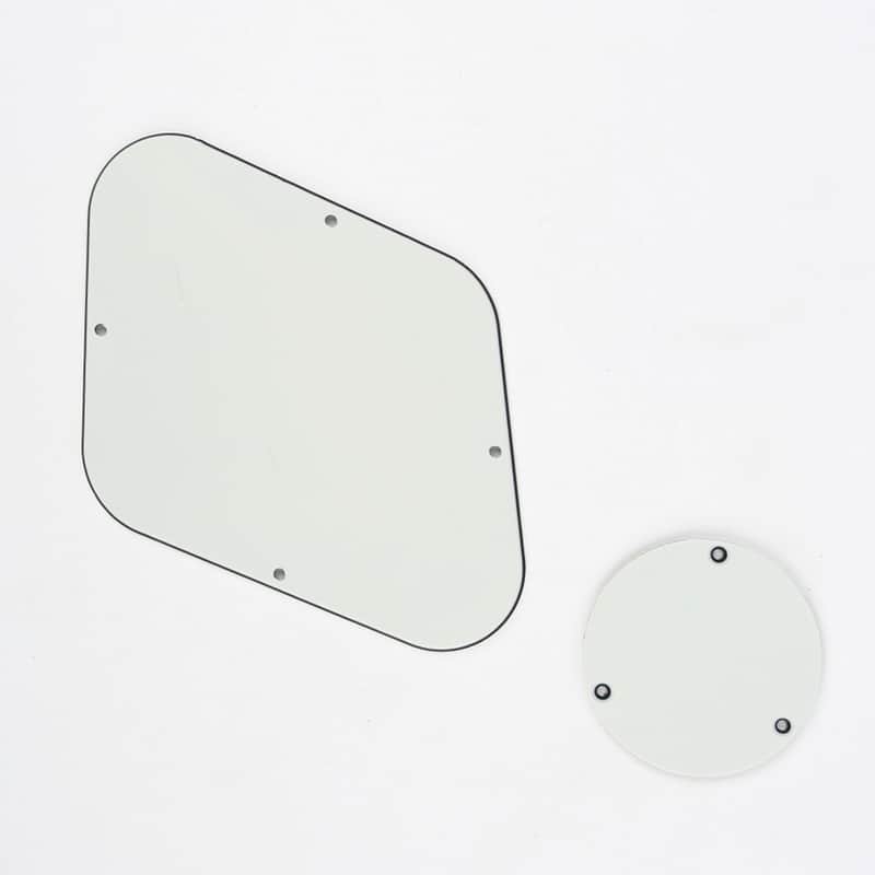 Brio Les Paul Backplate & Switch Cover 3 Ply Parchment image 1