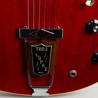 Gibson  Trini Lopez Standard Semi-Hollow Body Electric Guitar (1967), ser. #330204, original black hard shell case. image 20