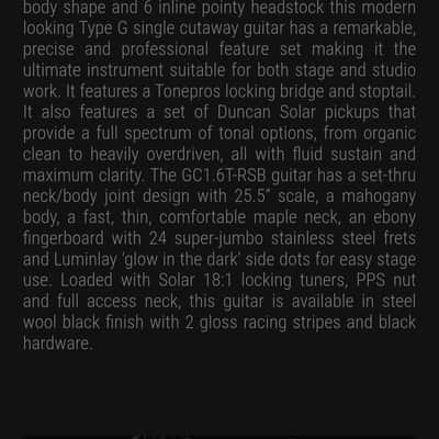 Solar Guitars GC1.6T-RSB - Brushed Matt Black image 14