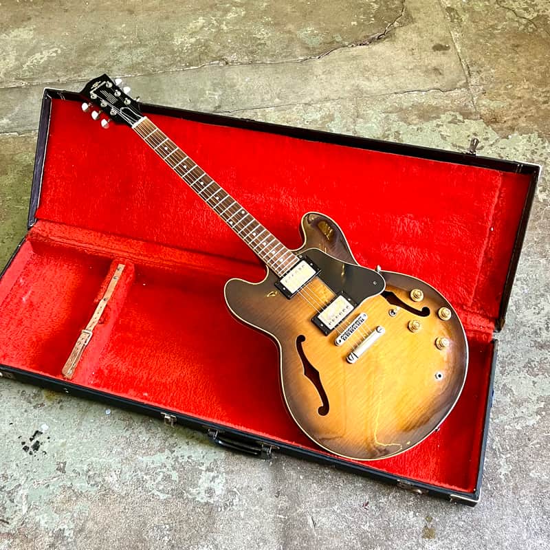 Fernandes FSA-80 c 1980’s - Sunburst original vintage MIJ Japan es-335 image 1