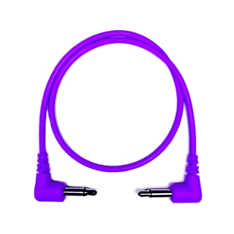 Tendrils Cables Right Angled Eurorack Patch Cable (30cm - Purple) 6 pack image 1
