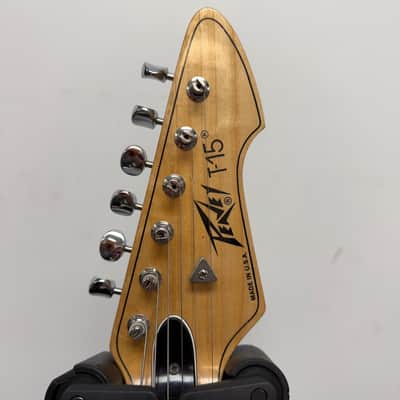 Vintage 1983 Peavey T-15 Short Scale Electric Guitar with Peavey Case Amplifier image 4