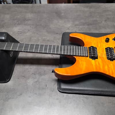 Jackson Custom Shop Dinky DK1 Made in USA Mahogany Body Figured AAA Quilt 10 Top American Super Stratocaster Fender-era PC1 image 8