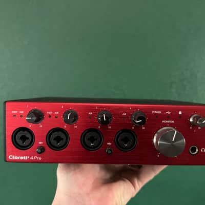 Excellent condition Focusrite Clarett+ 4Pre USB-C Audio Interface 2021 - Present - Red image 4