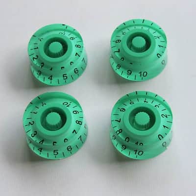 4 Pieces Green Guitar Tone and Volume Control Knobs For Metric Pots image 2