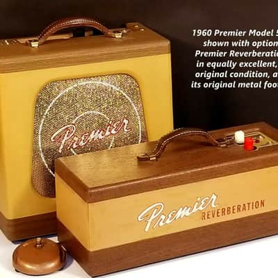 Vintage 1961 Premier Model 50 amp, guitar & harp. Clean, mean, pristine. And with tone to die for! image 3