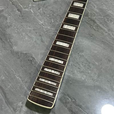 24 inch short scale maple electric guitar neck 22 fret rosewood block inlay image 3