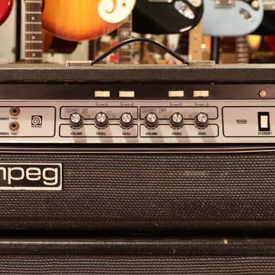 Ampeg B-25B 55-Watt 2x15" Bass Amp Half Stack - Black image 2