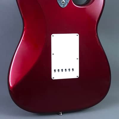 LEFTY! Vintage 1987 Fender ST72 Candy Apple Red Hendrix Voodoo Strat Custom Solid Body Guitar MIJ 7.6 Lb HSC image 14