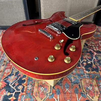 Yamaha SA700 Semi Hollowbody ES335 Type Persimmon Red 1979 image 7