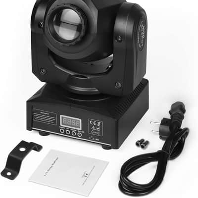 Stage Lights Moving Head Lights 8 Gobos 8 Colors 11 Channels 25W Spotlights DMX 512 with Sound Activated for Wedding DJ Party Stage Lighting 2PCS image 4