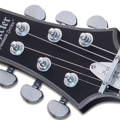 Schecter Damien Platinum-6 FR S Left Hand Electric Guitar - Satin Black (1190) image 3