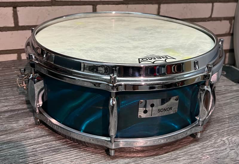Sonor Teardrop - Blue/Green Turquoise Satin Flame image 1