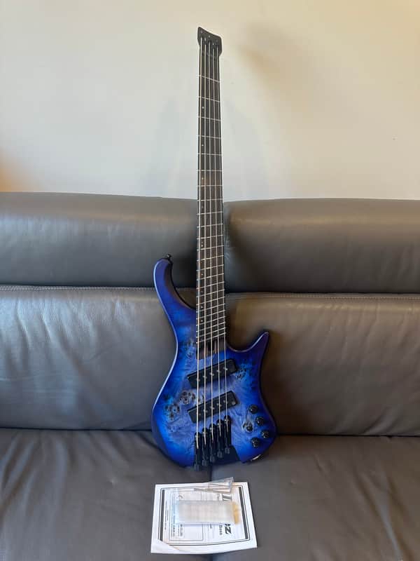 Ibanez EHB1505MS-PLF Bass Workshop Pacific Blue Burst Flat