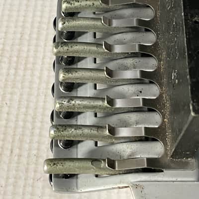1999 MIJ Jackson DR7 Dinky Guitar JT-580LP Takeuchi Brushed Chrome 7 String Floyd Rose Tremolo Bridge image 11