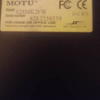 MOTU 828 Mk II Firewire Audio Interface  - Black image 4