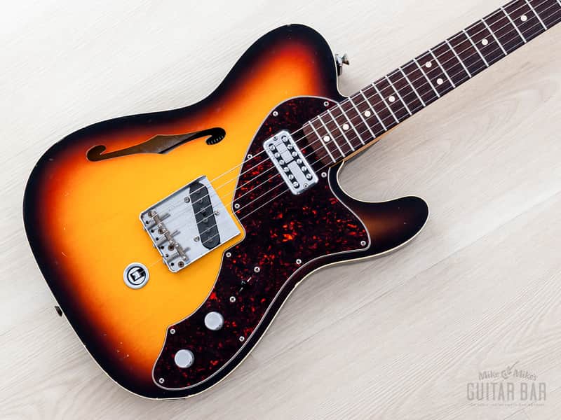 2011 Fender Custom Shop Masterbuilt Yuriy Shishkov 1963 Telecaster Thinline B-Bender Sunburst w/ Case, COA, Tags image 1