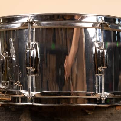 1990 Ludwig 6.5x14 LR-751 Rocker Snare Drum image 4