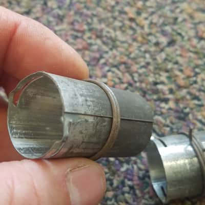Unknown Pair (2) Tube Shields 12AX7 9-pin Wrap W50-07 Vintage Vacuum 1950s-1960s Bild 6
