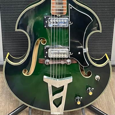 Firstman Liverpool Violin Hollowbody Electric Guitar ‘67-‘69 - Green Burst image 2