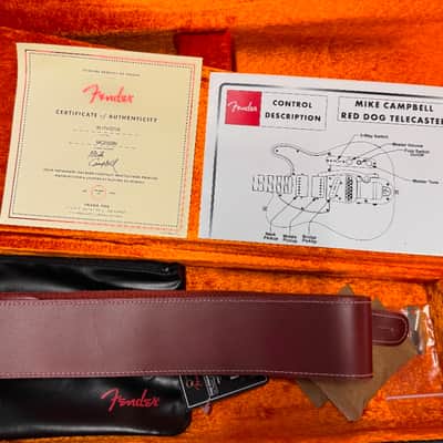 Fender Stories Collection | Mike Campbell Red Dog | Telecaster Electric Guitar | Red Dog Red image 16