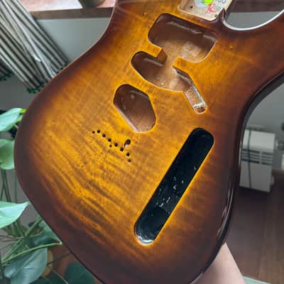 Fender American Ultra Telecaster Body Tigers Eye Flamed Top 2026 image 2