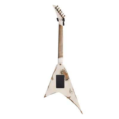 Jackson Custom Shop RR Rhoads Nitro Tour Relic White with Black Pinstripes image 6