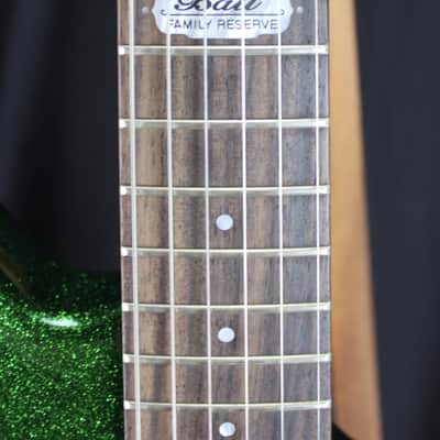 Used Ernie Ball Music Man Albert Lee Ball Family Reserve Green Sparkle w/case image 6