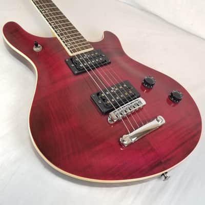 Washburn Vintage 1998 Maverick Series BT-8, Flame Maple Arch Top, Dual HB, Rosewood FB, Trans Red, w/HSC image 11