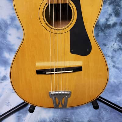 Vintage 1968 Winston Model 1934 3/4 Size Parlor Japan Acoustic Guitar Pro Setup New Strings Gigbag image 2