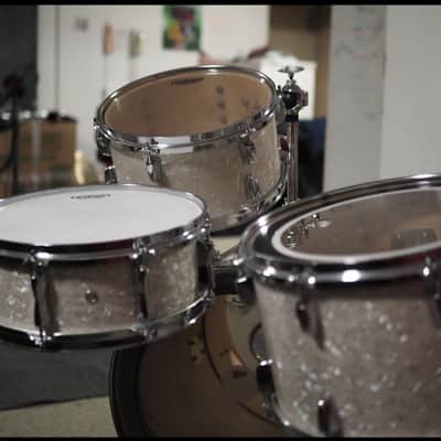 Yamaha Al Foster Drum kit - White marine pearl image 3