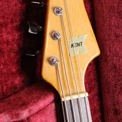 👀 1960's Guyatone (Kent) 535 Double Pickup Bass Guitar w/ Case image 3