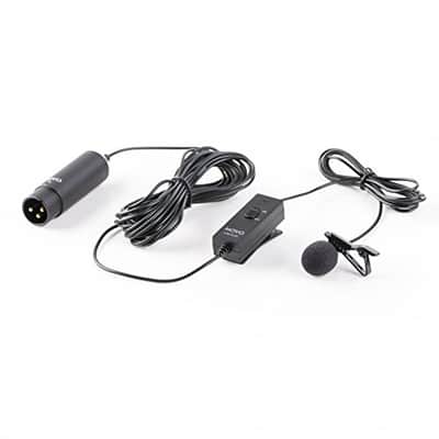 Movo LVM-XLR1 Self-Powered XLR Omnidirectional Lavalier Microphone for Mixers, Recorders, Camcorders image 1