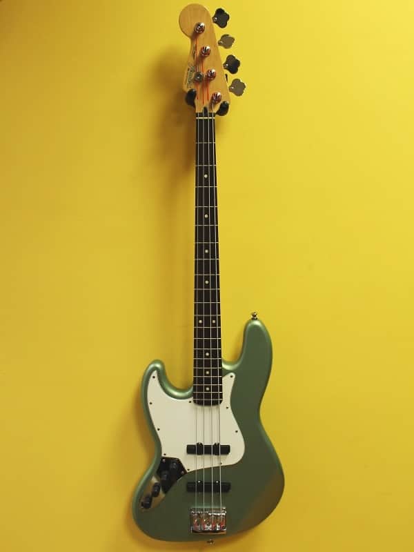 Fender Jazz Bass Left hand green Metallic image 1