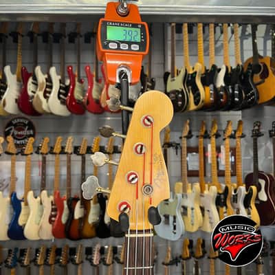 Fender   Custom Shop Pino Palladino Precision Bass Fiesta Red Over Desert Sand Relic 2022 image 3