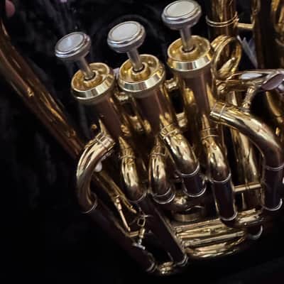 Jupiter JEP700 Standard Series Bb 3-Valve Euphonium 2010s - Clear-Lacquered Brass image 3