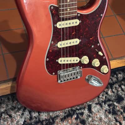 2021 Fender Player Plus Stratocaster – Aged Candy Apple Red – Fender Hardshell Case image 3