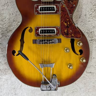 Vintage Bruno Maxitone ES-335 Style Semi-Hollow Electric Guitar MIJ with HS Case
