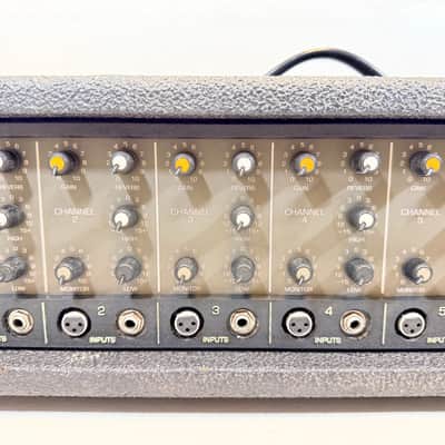 Peavey XR-500C Powered Mixer Amplifier – Vintage USA 5-Channel PA Head 1980's image 4