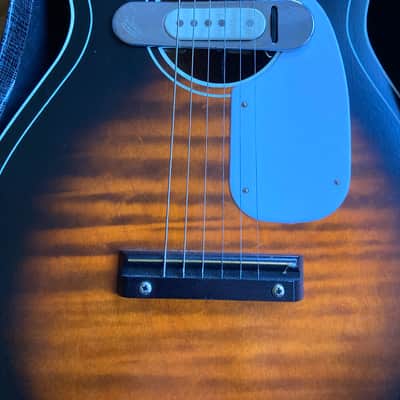 Silvertone S-65 60’s - Sunburst with DeArmond soundhole pickup image 2