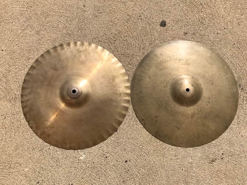 Paiste 15" Formula 602 "Pre-Serial" Sound Edge Hi-Hat Cymbals (Pair) 1967 - 1971 image 1