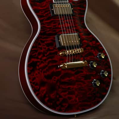 Gibson Les Paul China Dragon Masterpiece Custom Electric Guitar Quilted Maple Fire Tiger image 5