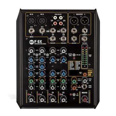 RCF F 6X 6-Channel Live Stereo Mixer Mixing Console FX6 PROAUDIOSTAR image 1