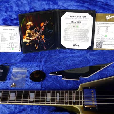 CASE QUEEN! Gibson Custom Shop Adam Jones Flying V Collector’s Edition Electric Guitar - Reverse Antique Silverburst Murphy Lab Aged image 2