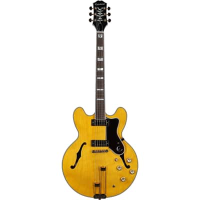 Epiphone Sheraton Semi-Hollowbody Electric Guitar (with Gig Bag), Natural, with Gold Hardware, Open Box (Very Good) image 1