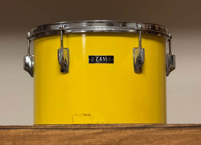 1970's Tama Imperialstar 13" Concert Tom 9x13 W Re-Rings Yellow image 1