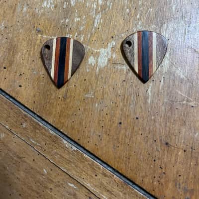 New Wood Guitar Picks Necklace Wood Guitar Picks Professional TropicalMoonMusic Brand Wood Necklace Guitar Picks To Connect To Necklace Or To Play Or Both image 2