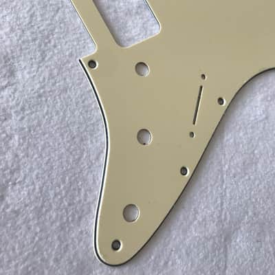 For Fender Stratocaster Strat P90 2 Pickup Guitar Pickguard,3 Ply Vintage Yellow image 3
